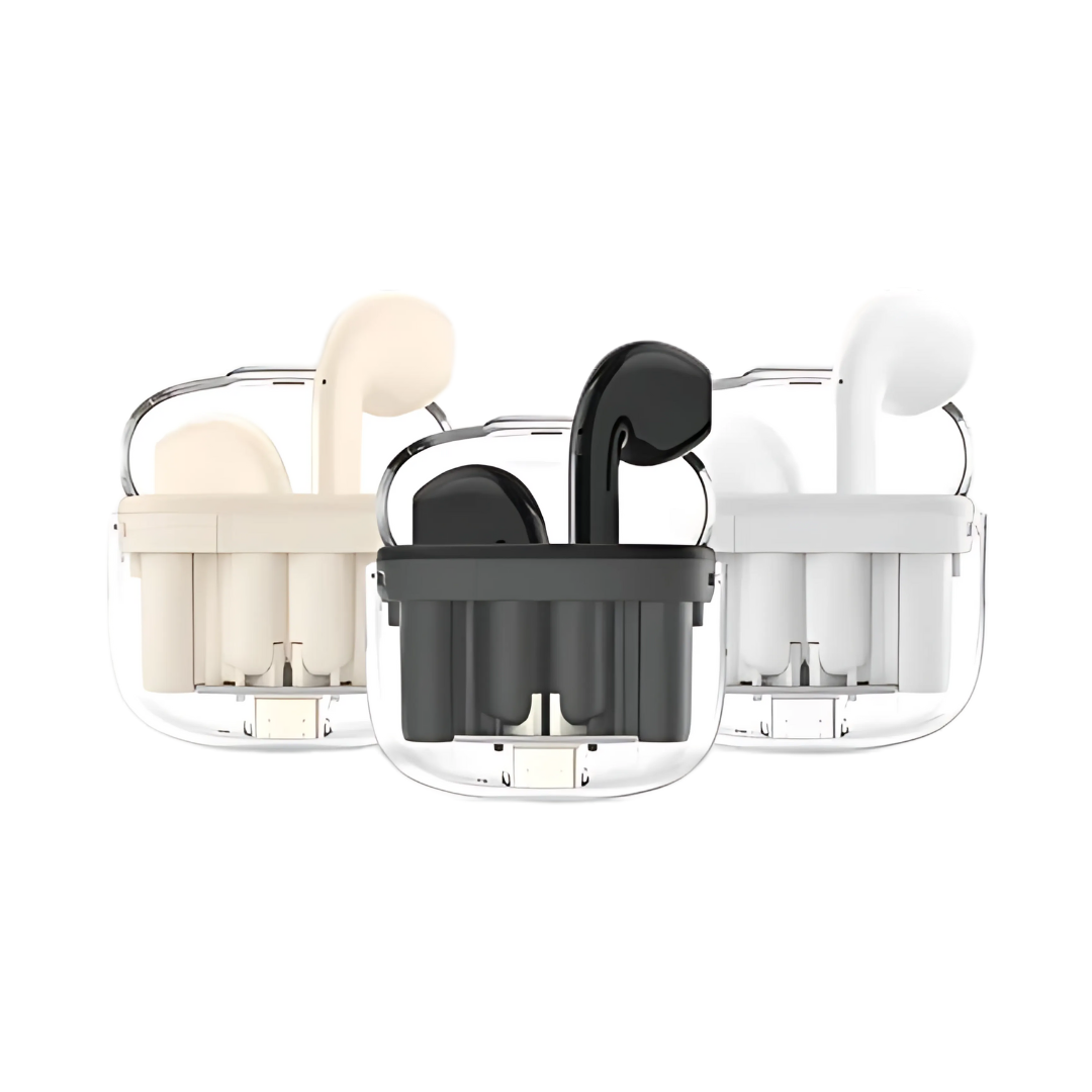 Fantech Jet WS204 wireless earbuds, three color options in charging cases. Fantech Jet WS204 wireless earbuds, three color options in charging cases.